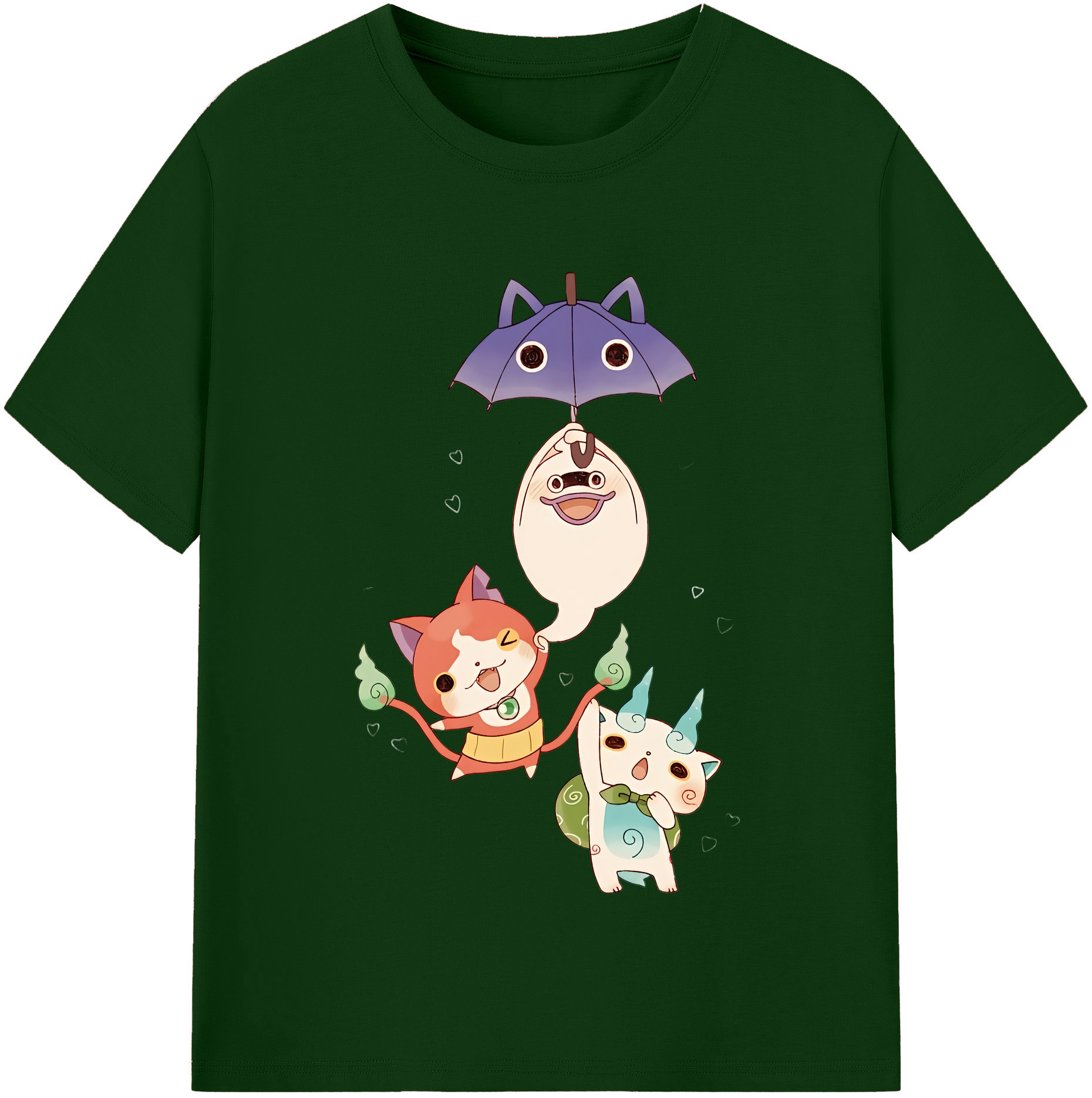 （画像用） 妖怪ウォッチ Yo-kai Watch 綿100％半袖Tシャツ（フロントプリント）